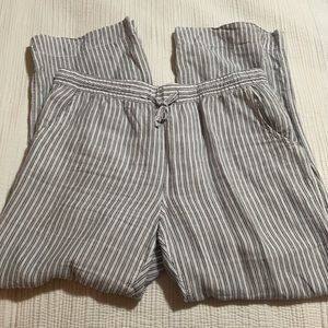 L.L. Bean Wide-Leg Linen Pants